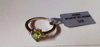 Conjunto Anillo y Pendientes Plata bañada en Oro