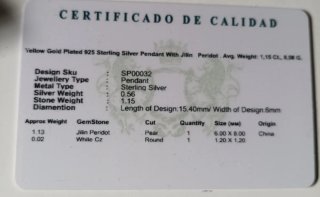 Conjunto Anillo y Pendientes Plata bañada en Oro