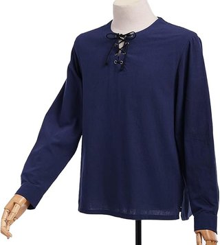 Camisa Medieval Azul Oscuro Talla M