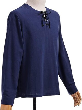 Camisa Medieval Azul Oscuro Talla M
