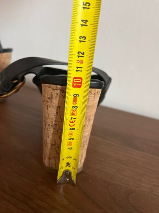 Sandalias de cuña negras
