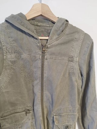 Cazadora militar entretiempo verde Talla XL