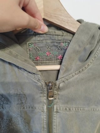 Cazadora militar entretiempo verde Talla XL