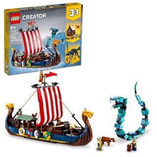Lego Creator 31132 Barco Vikingo y Serpiente