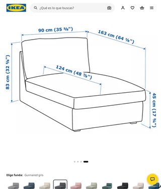 Dos Chaiselongue y puff Ikea Kivik negro