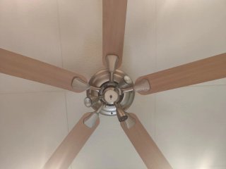 Ventilador de techo madera y metal