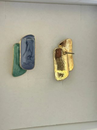Orecchini Vintage Donna Blu e Verdi