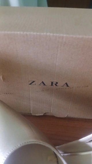 Zapatos Zara Talla 37 Slingback Dorados