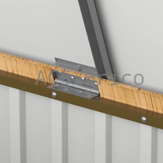 Baúl Arcón Metálico 1450 L Imitación Madera - 95x195x94 cm - Duramax