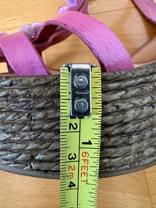 Sandalias rosas piel T40 Primadonna
