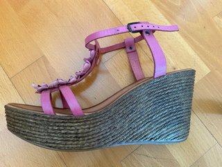 Sandalias rosas piel T40 Primadonna