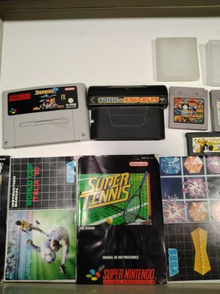 Lote Videojuegos Retro: Mega Drive, SNES, Game Boy