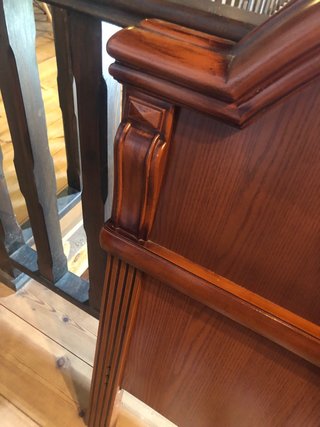 Cabeceros madera y metal 90cm. 2 x 40 euros.