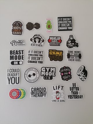 50 Autocolantes Ginásio Gym Desporto Fitness