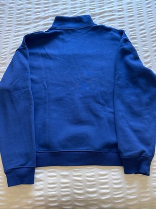 Sudadera Zara Media Cremallera Azul
