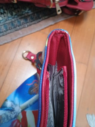 Borsa tote con aquila e bandiera USA