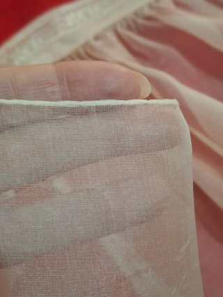 Antiguo delantal organza y encaje valencien