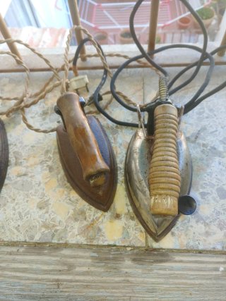 Plancha antigua de hierro