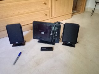 Reproductor CD Digital con altavoces y mando