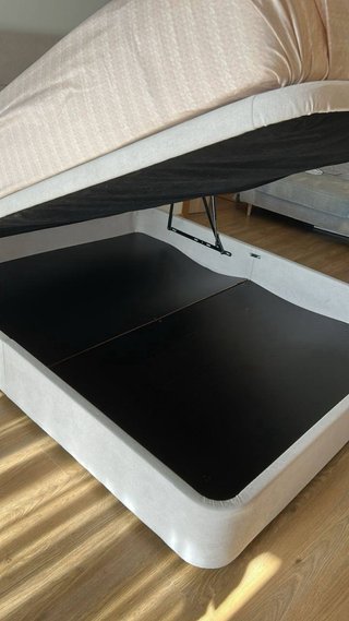 Cama Somniax Beige con Cabecero Tapizado