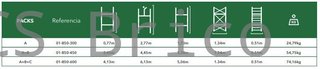 Andamio Modular Aluminio - 2,77 Metros - Pack A