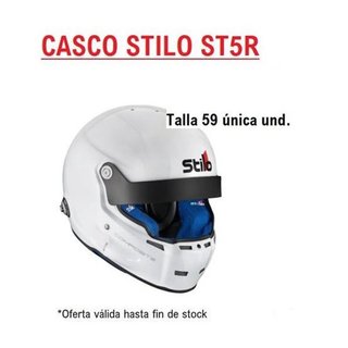 Casco Stilo ST5R Talla 59 Blanco Interior Azul