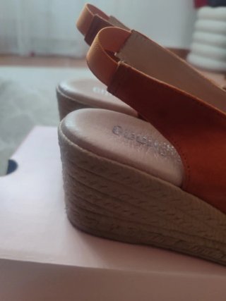 Alpargatas Naranja/Beige.