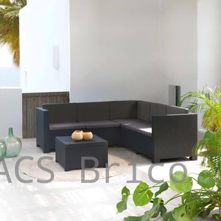 Muebles Jardín Oasis Grafito