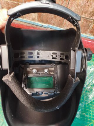 Casco pantalla electrónica para soldar