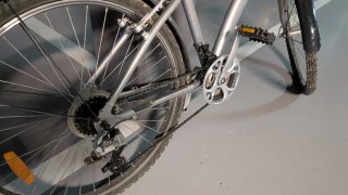 Bicicleta de paseo Btwin plateada