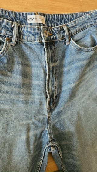 Pantalón Zara Talla 46 Azul