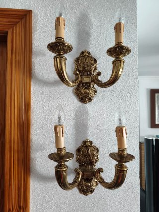 Apliques de pared latón estilo clásico
