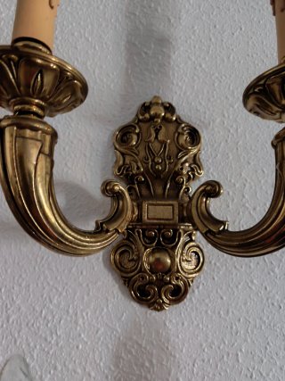 Apliques de pared latón estilo clásico