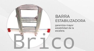 Escalera Aluminio 3x15 - 4+4+4 M - 80x25mm