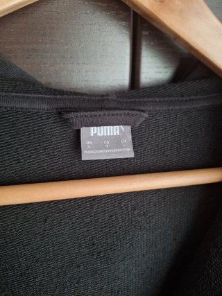 Lotto/set tuta nera sportiva Puma felpa pantaloni