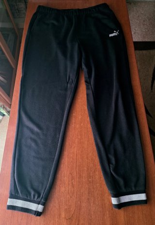 Lotto/set tuta nera sportiva Puma felpa pantaloni