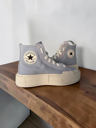 Converse plataforma azul