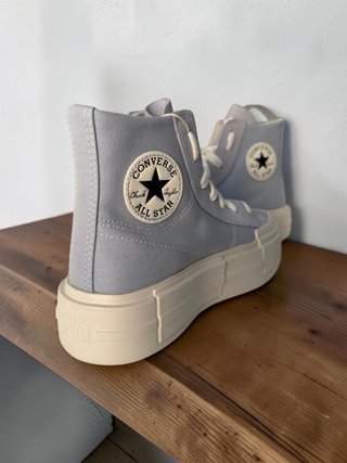 Converse plataforma azul
