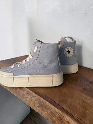 Converse plataforma azul