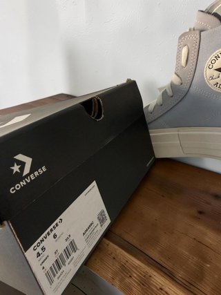 Converse plataforma azul
