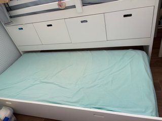 Cama nido blanca con cajones