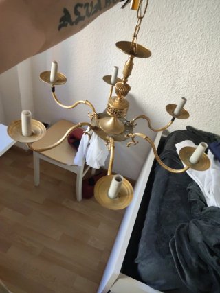 Lámpara Bronce Años 60/70