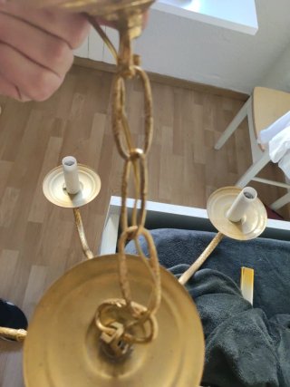Lámpara Bronce Años 60/70