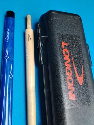 Longoni Taco de billar + funda y guante