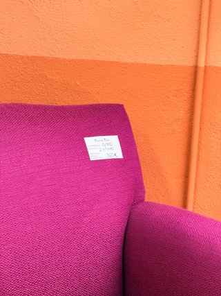 2 Sillones restaurados tela y madera