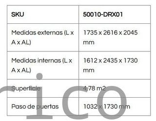 Caseta Metálica Top Titan 173x261x204 cm - Duramax