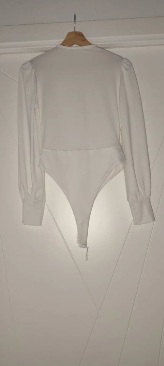Body mujer blanco manga larga
