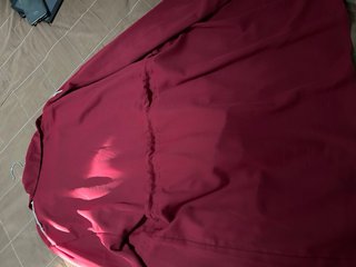 Blusa larga roja mujer solo se usó una vez