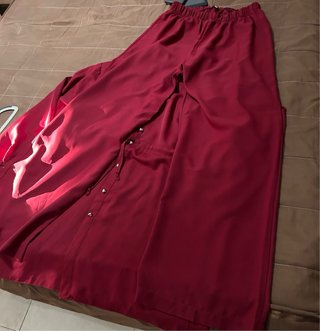 Blusa larga roja mujer solo se usó una vez