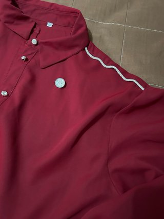 Blusa larga roja mujer solo se usó una vez